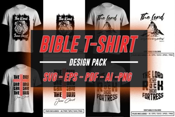 Bible T-Shirt Design Pack for Craft