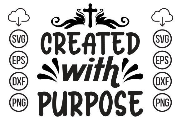 Created with Purpose T-Shirt Designs