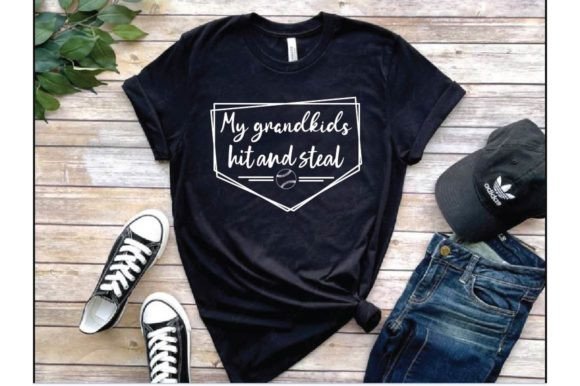 My Grangkids Hit. Graphic T Shirt Design