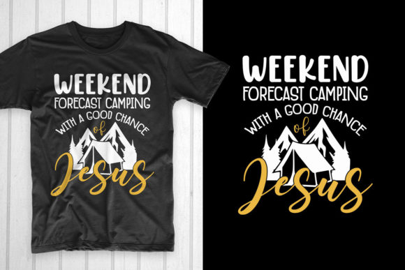 Weekend Forecast Camping Good Friday T-Shirt Designs